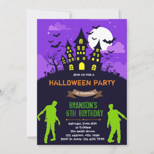 Halloween-Zombie-Party Einladung