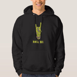 Halloween-Zombie-Rock-On-Handzeichen Hoodie