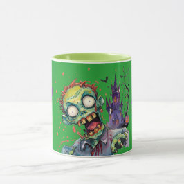 Halloween, Zombie,Schrei aus dem lila Schloss , Tasse
