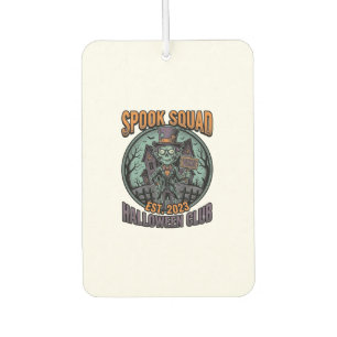Halloween-Zombie-Shirt Lustiges Spook Squad Gravie Autolufterfrischer