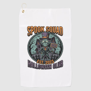 Halloween-Zombie-Shirt Lustiges Spook Squad Gravie Golfhandtuch