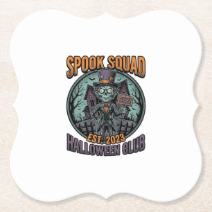 Halloween-Zombie-Shirt Lustiges Spook Squad Gravie Untersetzer