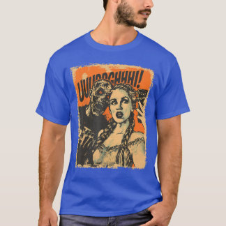 Halloween Zombie Sie Retro-Horror-Comic-Panel-Kuns T-Shirt