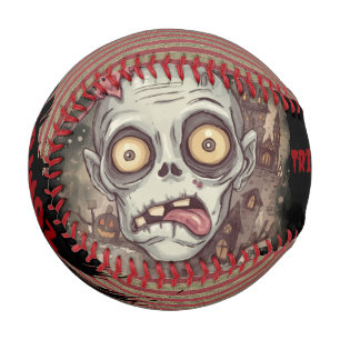 Halloween, Zombie, Süßes oder Gehirn, Gruselig, Sp Baseball
