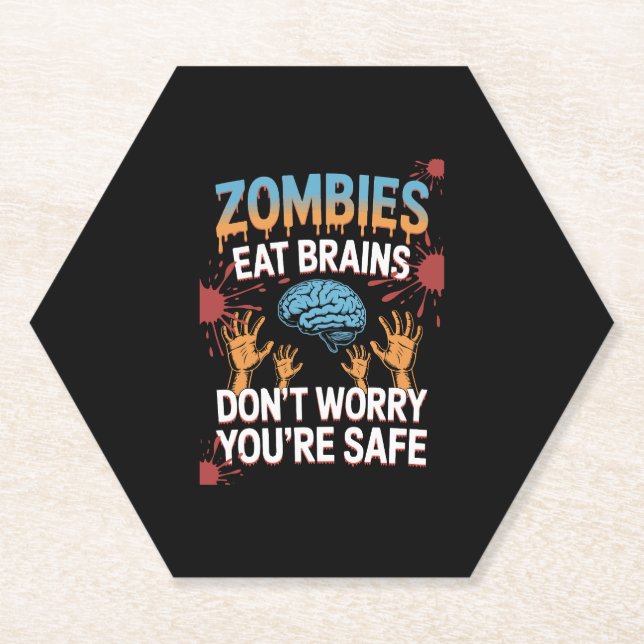 Halloween Zombie Untersetzer (Vorderseite)