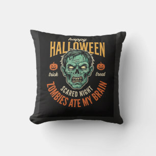Halloween Zombies Haben Mein Gehirn Gefressen Kissen