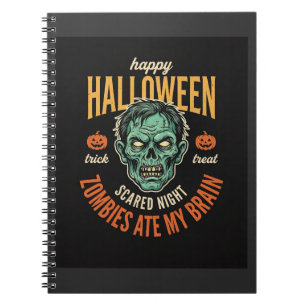 Halloween Zombies haben mein Gehirn gefressen Notizblock