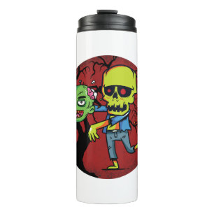 Halloween-Zombies Thermosbecher