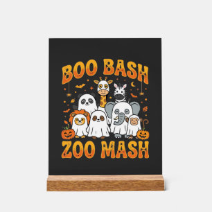 Halloween-Zoo-Tiere Boo Bash Zoo Mash_1 Acrylschild