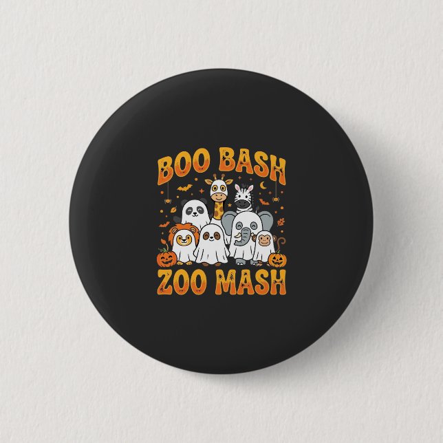 Halloween-Zoo-Tiere Boo Bash Zoo Mash_1 Button (Vorderseite)
