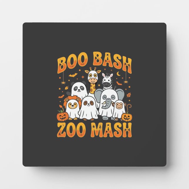 Halloween-Zoo-Tiere Boo Bash Zoo Mash_1 Fotoplatte (Vorderseite)