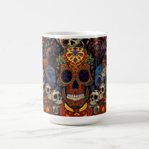 Halloween, Zucker-Schädel-Kürbisse-Party, Calavera Verwandlungstasse