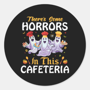 Halloween zum Mittagessen gibt es hier ein paar Ho Runder Aufkleber