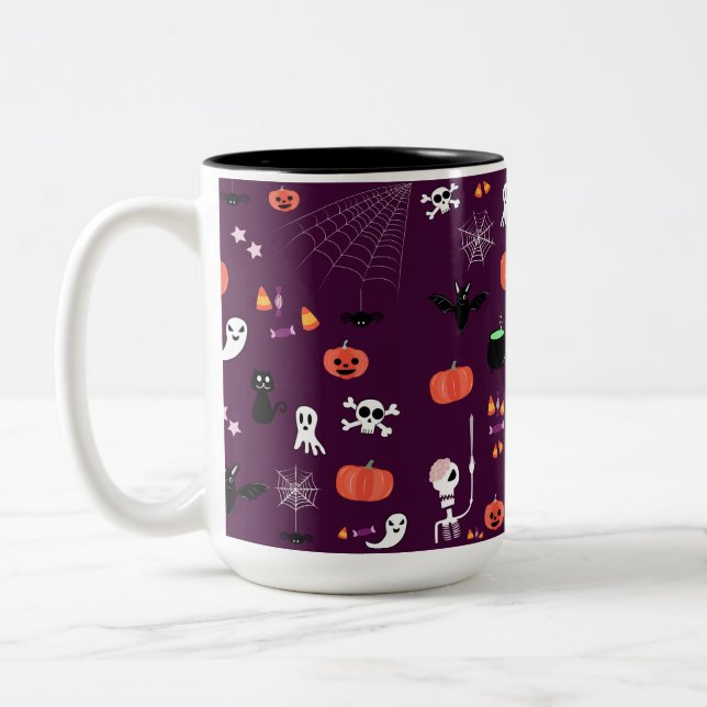 Halloween Zweifarbige Tasse (Links)