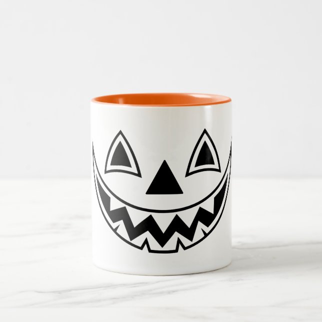 Halloween Zweifarbige Tasse (Mittel)