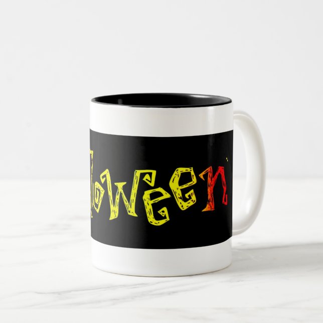 Halloween Zweifarbige Tasse (VorderseiteRechts)