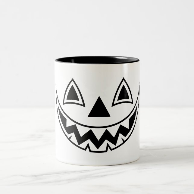 Halloween Zweifarbige Tasse (Mittel)