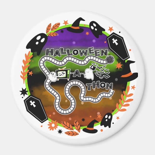 Halloweenathon Circle Game Board Magnet (Vorne)