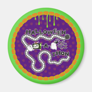 Halloweenathon Game Board Circle mit Geistern Magnet