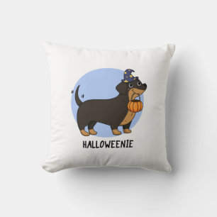 Halloweenie Funny Sausage Dog Puff Kissen