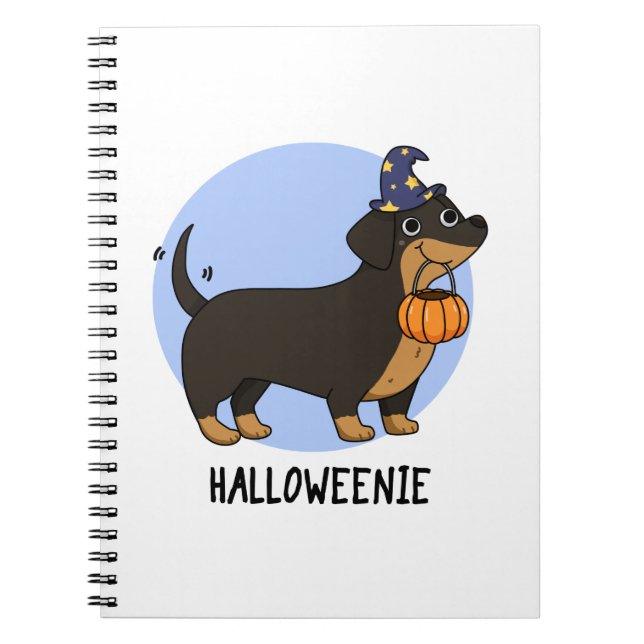 Halloweenie Funny Sausage Dog Puff Notizblock (Vorderseite)