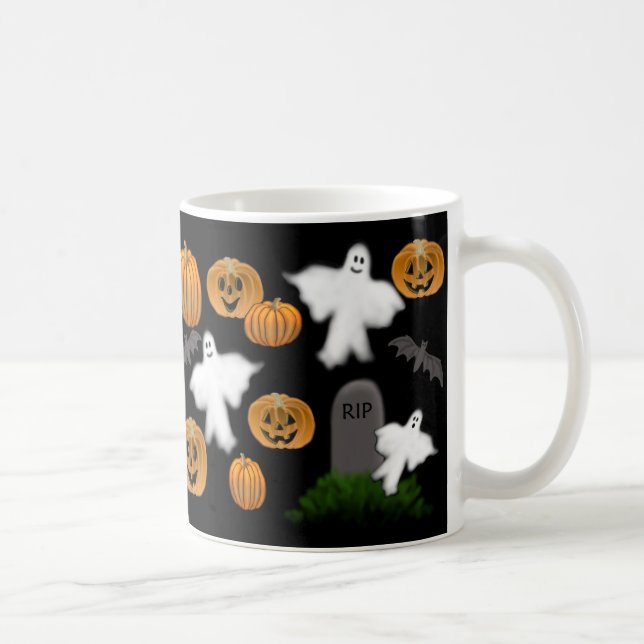 Halloweenkürbis-u. -geist-Tasse Tasse (Rechts)