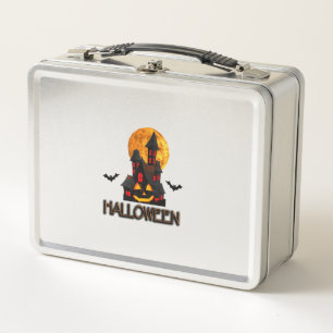 Halloweenliebhaber, lustiger Halloween, Frohes Hal Metall Brotdose