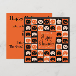 Halloweenmosaik Einladung