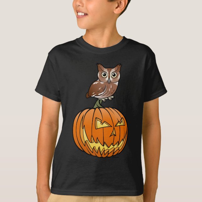 HalloweenostSchrei-Eule T-Shirt (Vorderseite)
