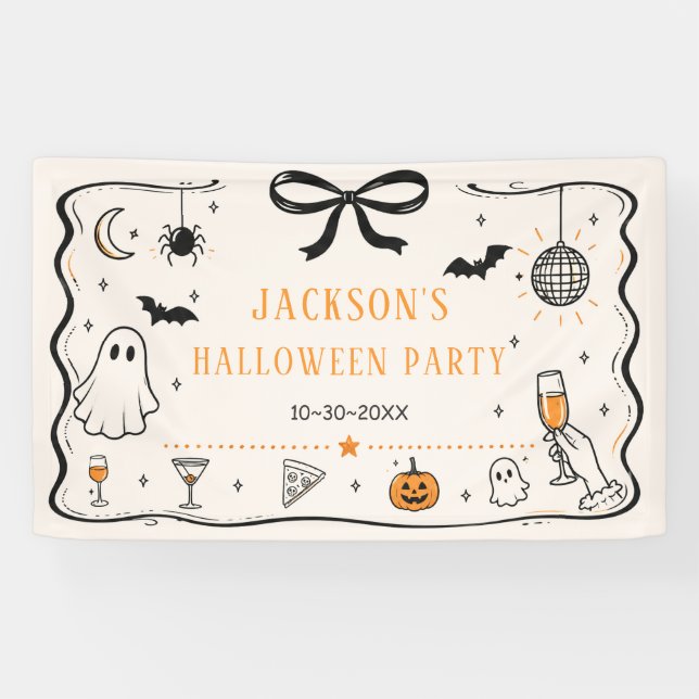 Halloweenparty Banner (Horizontal)
