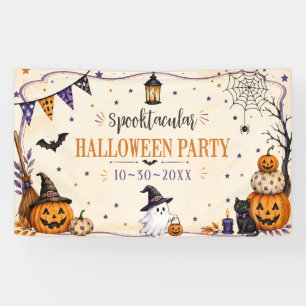 Halloweenparty banner
