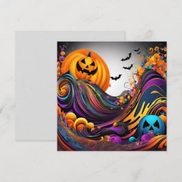 Halloweens Kunst Einladung