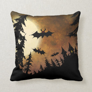 Halloweenschläger, -schloss und -mond kissen
