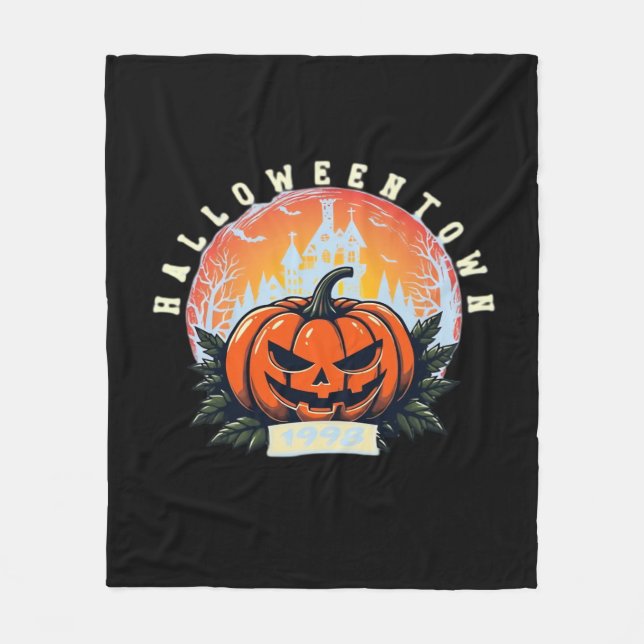 HalloweenTown 1998 Essenzieller T - Shirt Fleecedecke (Vorderseite)