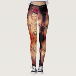 HALLOWEER SPUK GESICHT LEGGINGS