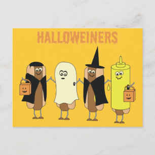 Halloweiners Postcard Postkarte