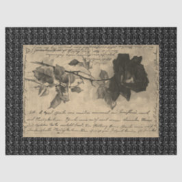 HALLOWEITE BLACK-ROSE SEIDENPAPIER
