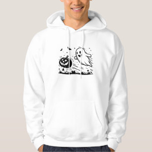 Hallowen Geist und Kürbis Hoodie
