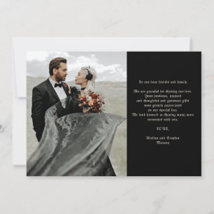 Hallowen Gothic Skulls Tarot The Lovers Wedding Dankeskarte