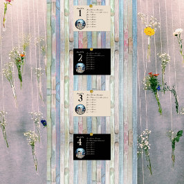 Hallowen Gothic Skulls Tarot The Lovers Wedding Tischnummer