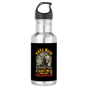 Hallowen Spukhaus Grabstein Bereit Edelstahlflasche