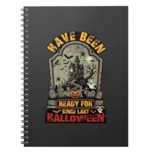Hallowen Spukhaus Grabstein Bereit Notizblock