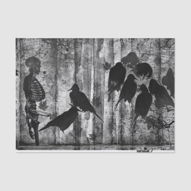 HALLOWES KROW-Zwirnpapier Seidenpapier (Vorderseite)