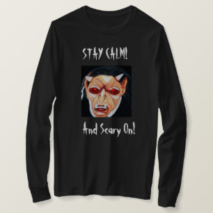 HALLOWEWEEN BLEIBE CALM UND BEÄNGSTIGEND AUF T T-Shirt