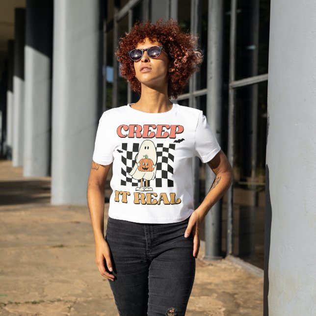 HALLOWEWEEN KREEP IT ECHTE GHOST 👻 & PUMPKIN 🎃 T-Shirt (Von Creator hochgeladen)