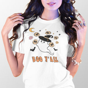 HALLOWEWEEN NIEDLICHEN BOO Y'ALL GHOST, BATS & SKU T-Shirt