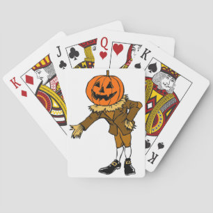 HALLOWEWEEN PUMPKIN HEAD SCARECROW PILGRIM SPIELKARTEN