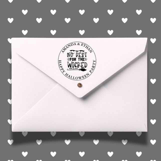 HALLOWEWEN KEINE ERHOLUNG FÜR DAS GESCHICKTE Thema Permastempel (Add a playful touch to your crafts with the HALLOWEEN WITCHES BE CRAZY self-inking stamp.)