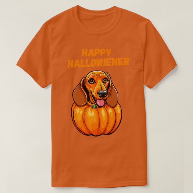 Hallowiener-Hunde T-Shirt (Design vorne)