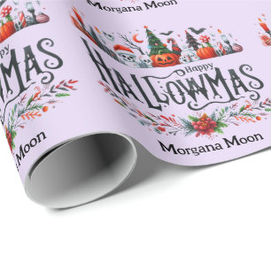 Hallowmas Giftwraween Halloween Weihnachtsmashup Geschenkpapier